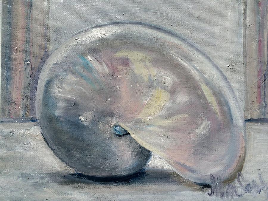 Pearly Nautilus Painting by Maggii Sarfaty