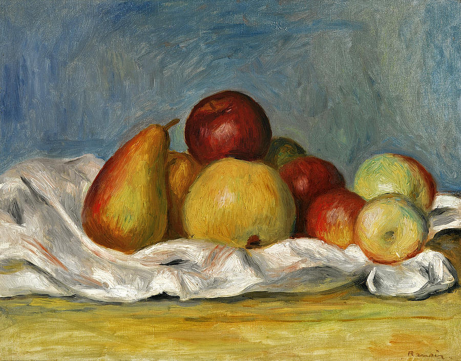 Pears and apples Painting by Pierre-Auguste Renoir