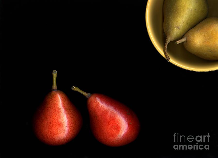 Pear Photograph - Pears and Bowl by Christian Slanec