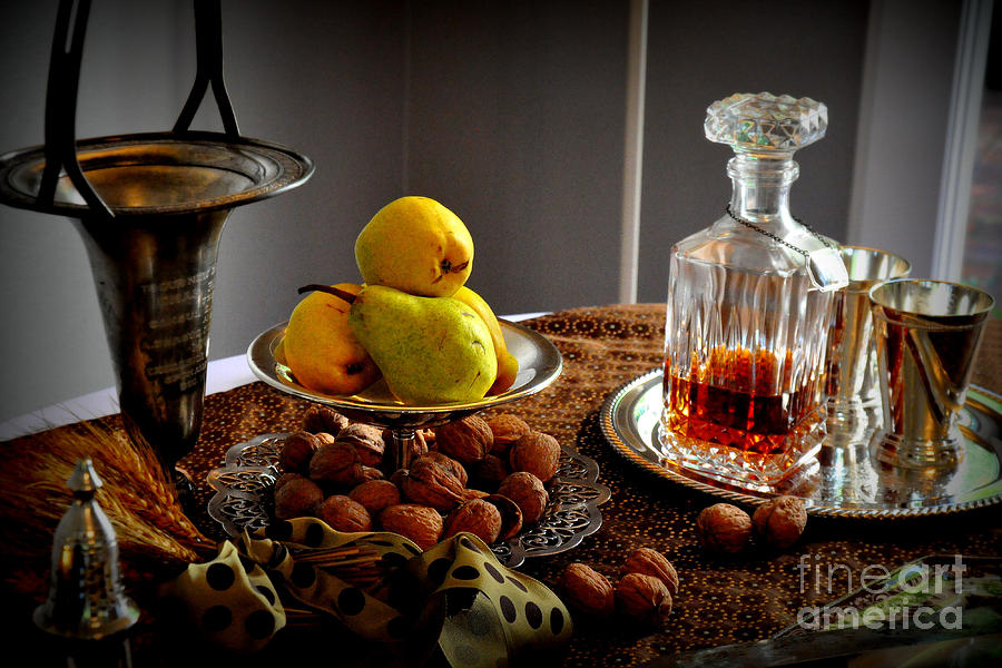 Pears and Walnuts Still Life Photograph by Tatyana Searcy