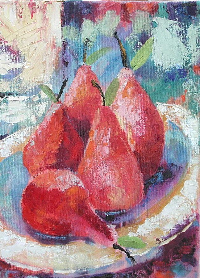 Pears Painting by Ginger Concepcion