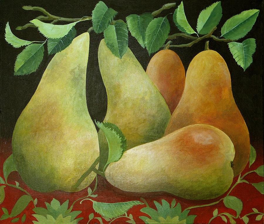 Pears Painting by Jennifer Abbot - Fine Art America