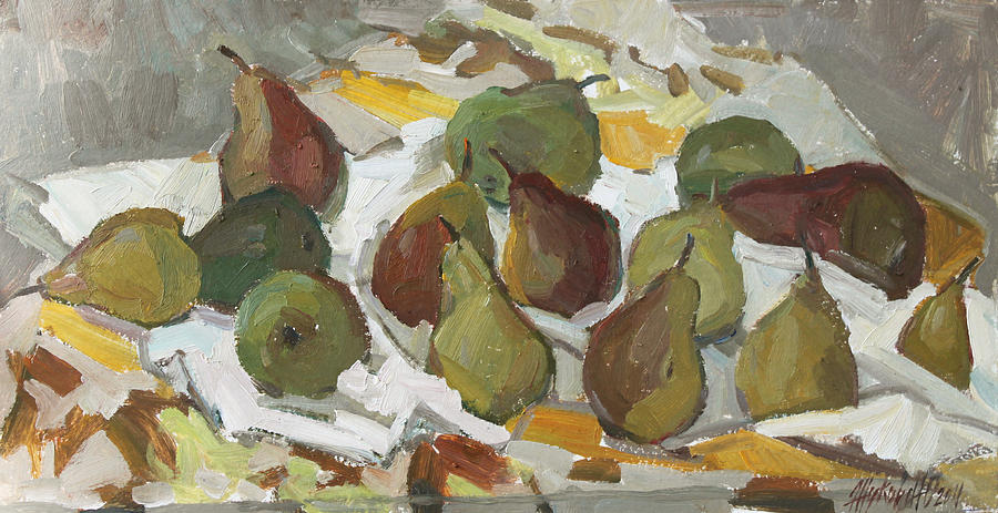 Still Life Painting - Pears by Juliya Zhukova