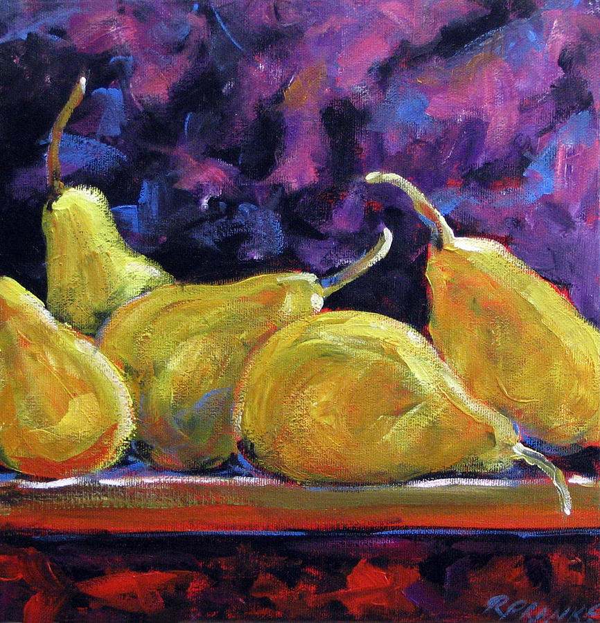 Pears mioummmmmmmmmm Painting by Richard T Pranke