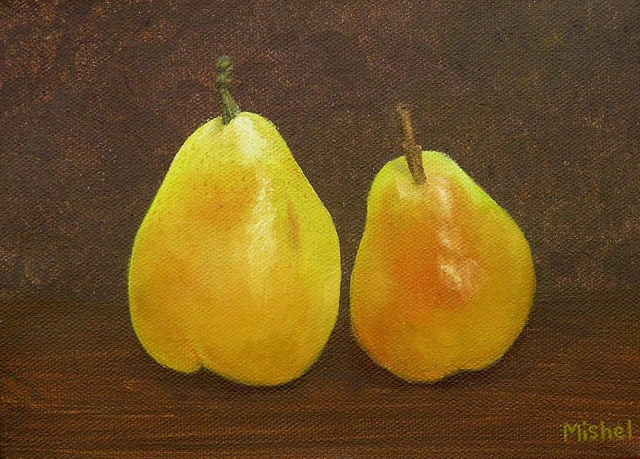 Pears Painting by Mishel Vanderten