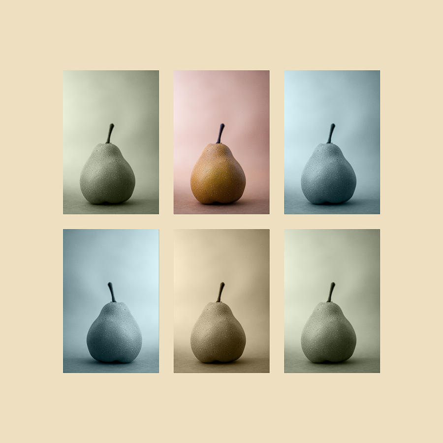 Pear Photograph - Pears Squared by Carol Leigh
