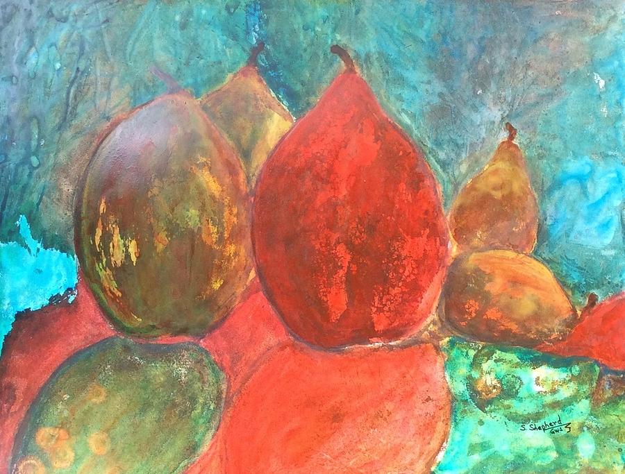 Still Life Painting - Pears Study by Shirley Shepherd