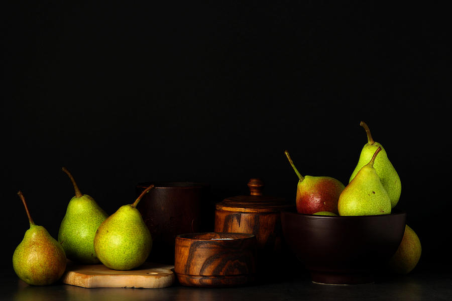 Still Life Photograph - Pears by Vladislav Lezhaisky