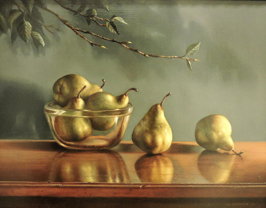 Pears Painting by William Albanese Sr