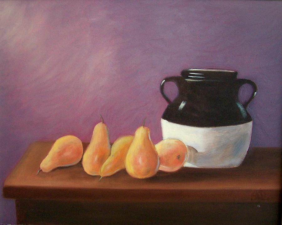 Pears with Jug Painting by Susan Dehlinger