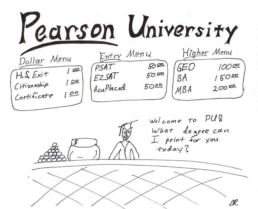 Pearson University Drawing by David S Reynolds