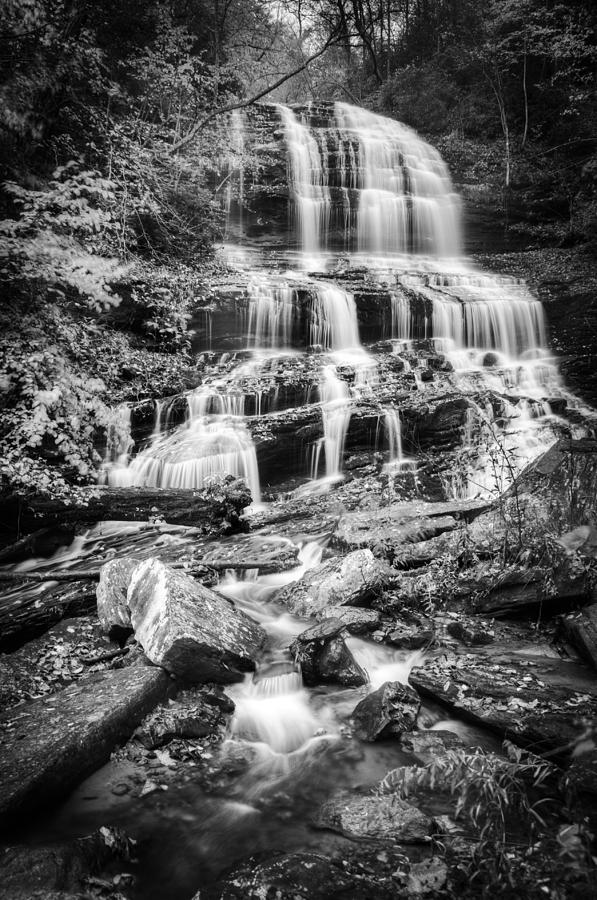Pearsons Falls-bw Photograph by Joye Ardyn Durham