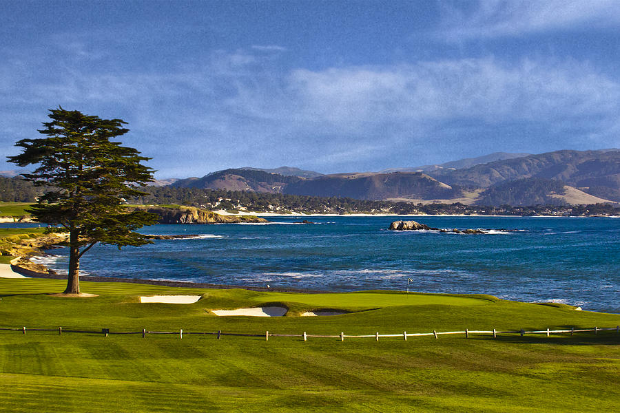 Pebble Beach - 18th Hole Photograph by David Davis - Fine Art America