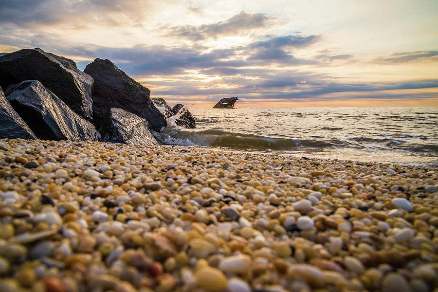 Pebbles Photograph - Pebble Beach by Kristopher Schoenleber