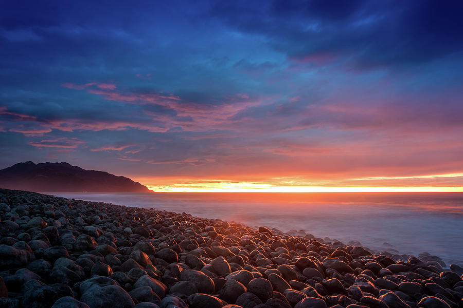Pebble beach sunrise 2 Photograph by Martin Capek