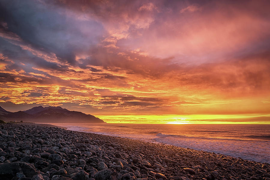 Pebble beach sunrise Photograph by Martin Capek