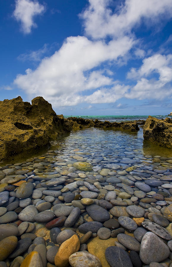 Pebbles Photograph - Pebble Pond in Paradise by Basie Van Zyl