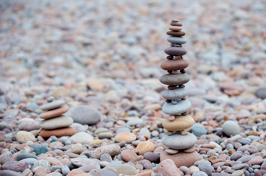 Pebble Towers Photograph by Helen Jackson