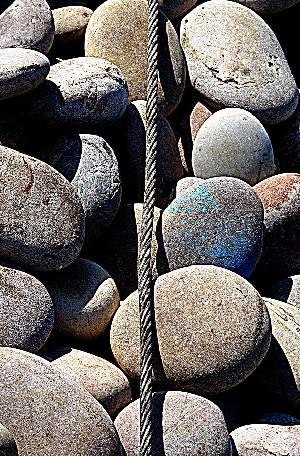 Pebbles and Cable Photograph by Andy Thompson