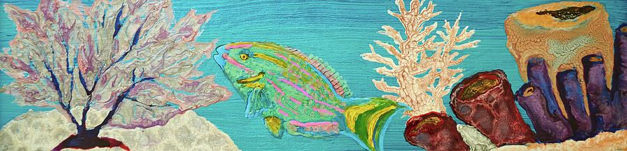 Pebeo Parrotfish Painting by Patricia Beebe