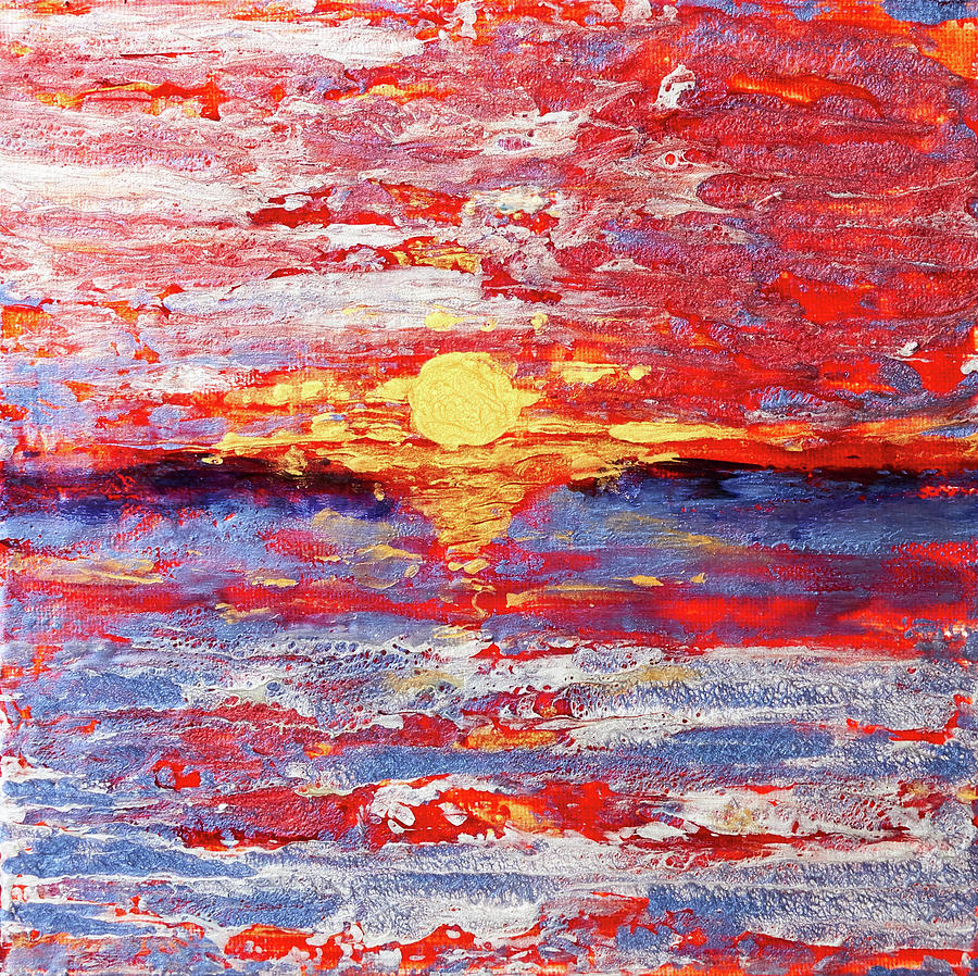 Pebeo Sunset After The Storm Painting by Patricia Beebe