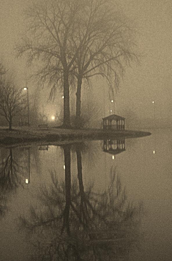 Pecks Pond Fog Photograph by Thomas McGuire