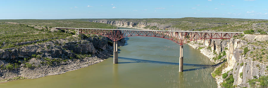 Pecos River High Bridge Pano Photograph By Westlee Appleton - Pixels