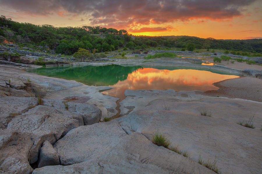 Pedernales River Sunrise Texas Hill Country 8257 Photograph By Rob Greebon 4140