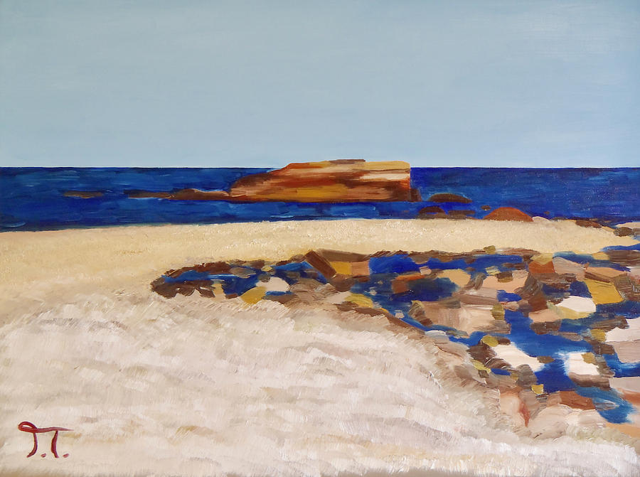 Pedersen Beach Lake Superior Painting by Troy Thomas - Fine Art America