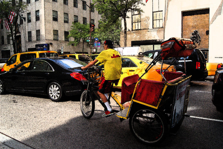 Pedi Carts of New York City Photograph by Margie Avellino