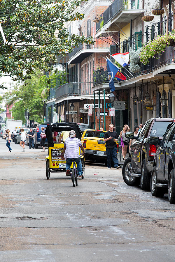 Pedicab New Orleans Photograph by Allan Morrison