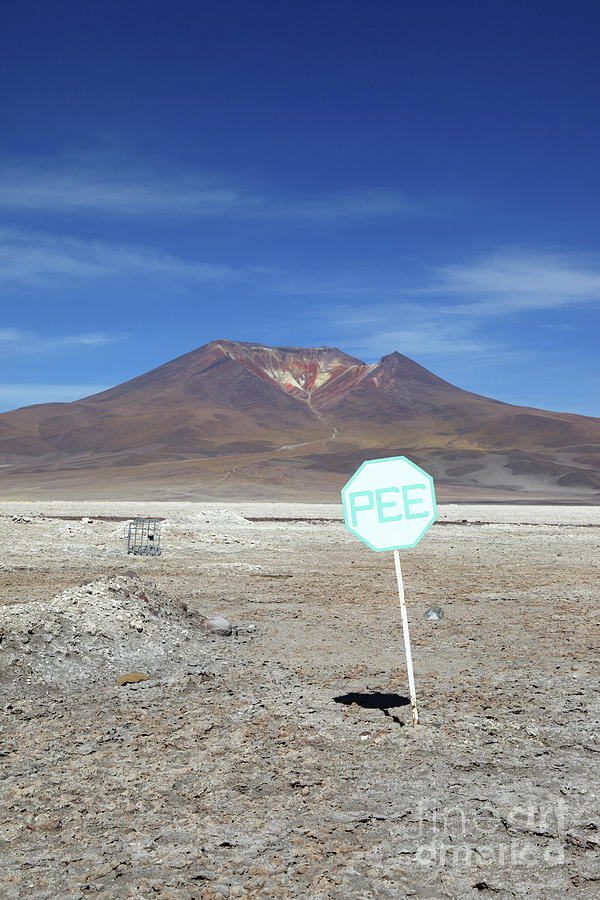 Pee Marks the Spot Chile Photograph by James Brunker