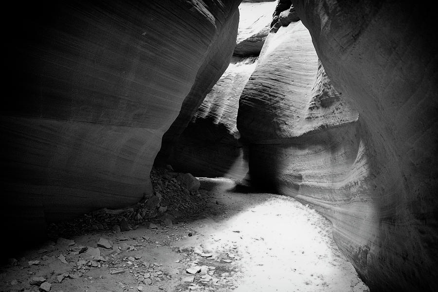 Peek A Boo Canyon Utah 09 BW 01 Photograph by Thomas Woolworth