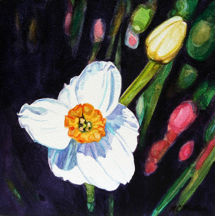 Peek-a-boo Daffodil Painting