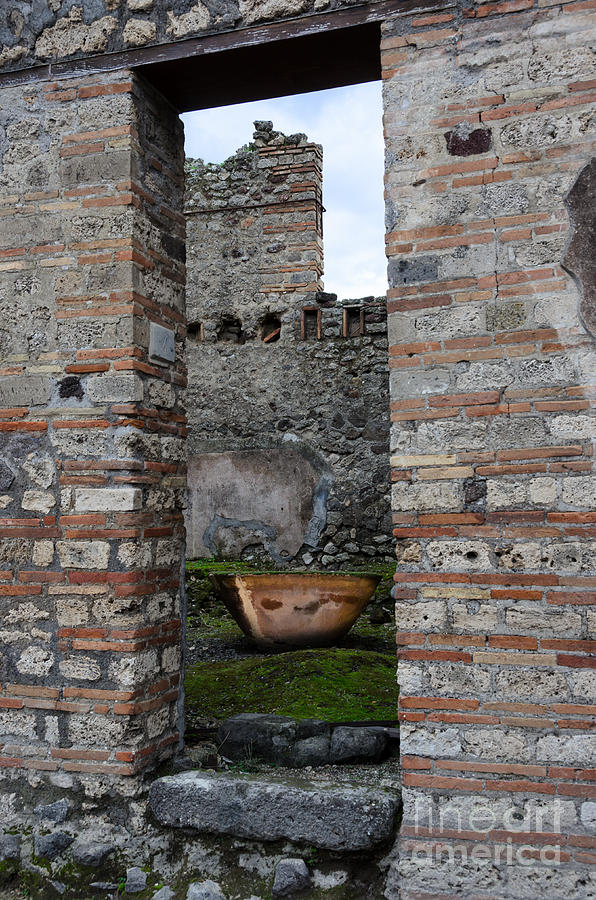 Peek Into the Past - Pompeii Photograph by Debra Martz