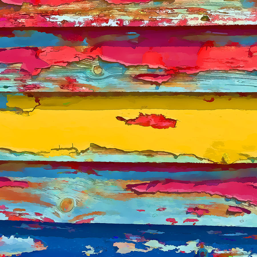 Abstract Photograph - Peeling Paint  I by Gareth Davies