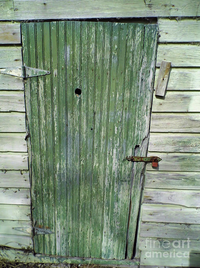 Peep Hole In The Green Door Photograph by D Hackett