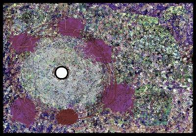 Abstract Painting - Peephole by Peter Schwartz Abstract Painting - Peephole by Peter Schwartz