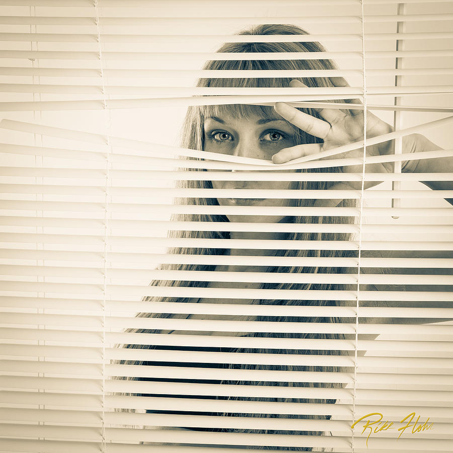 Peeping Alex Photograph by Rikk Flohr