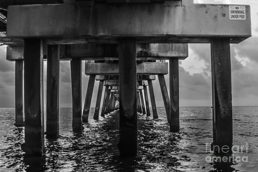 Peering Beneath The Pier 2 Photograph by Gary Keesler