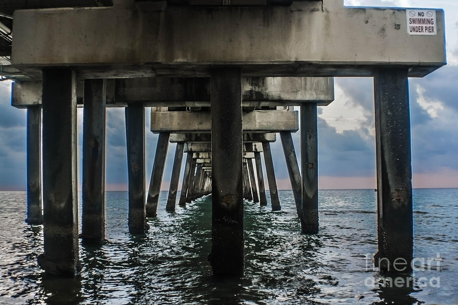 Peering Beneath The Pier Photograph by Gary Keesler