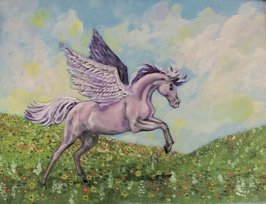 Pegasus Painting by Charme Curtin