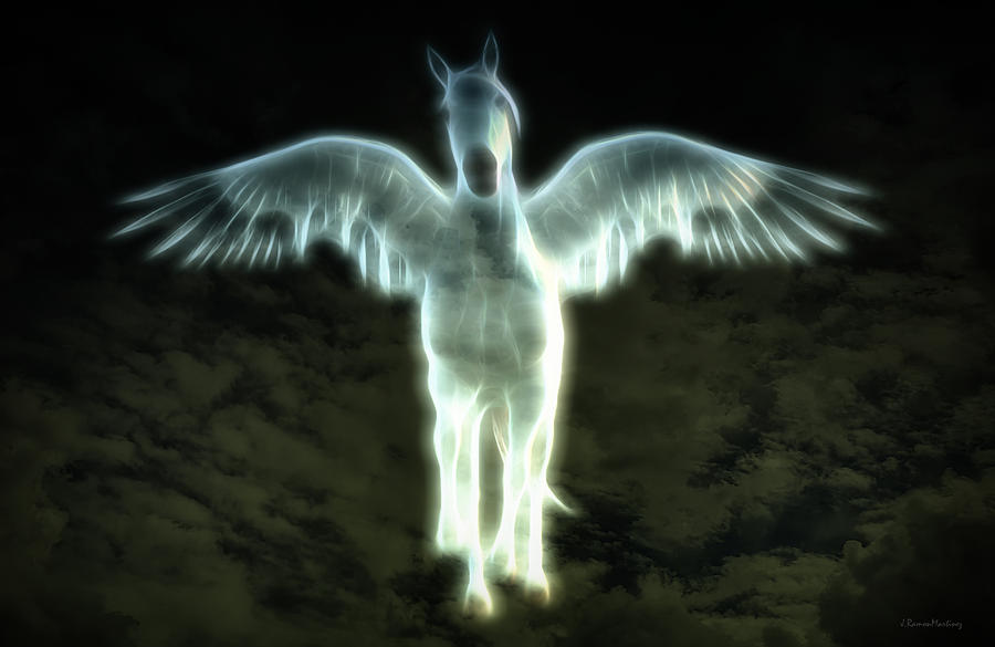 Pegasus in the night Digital Art by Ramon Martinez - Fine Art America