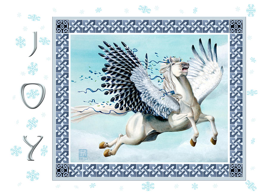 Pegasus Joy Painting by Melissa A Benson