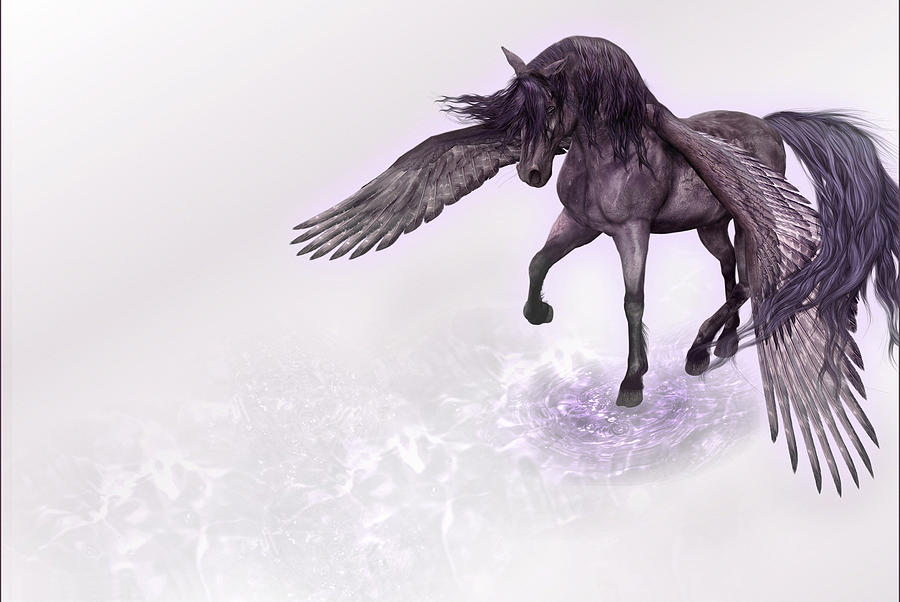 Pegasus Digital Art - Pegasus by Maye Loeser