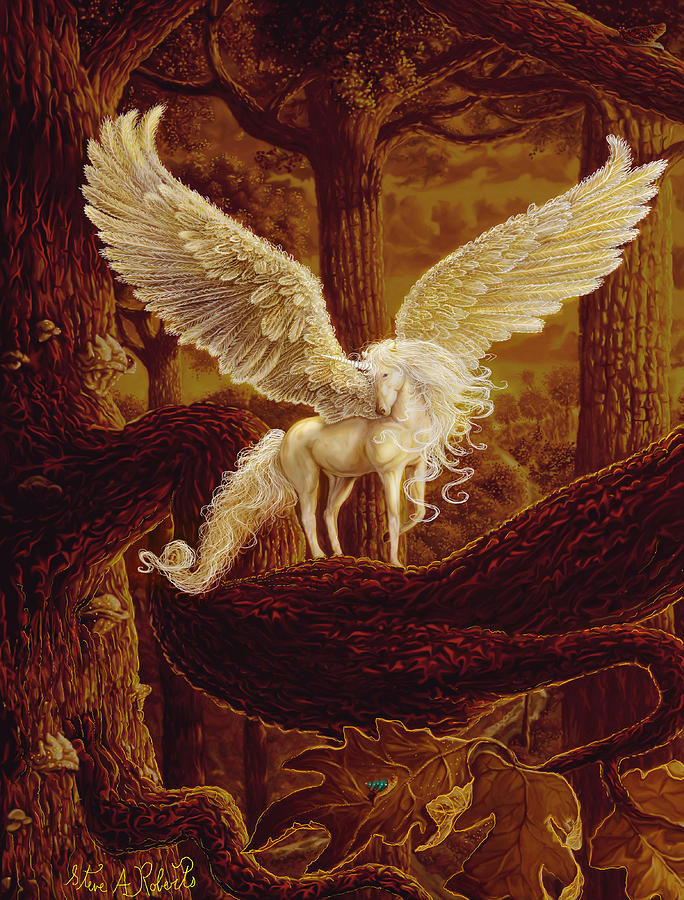Pegasus Painting - Pegasus by Steve Roberts