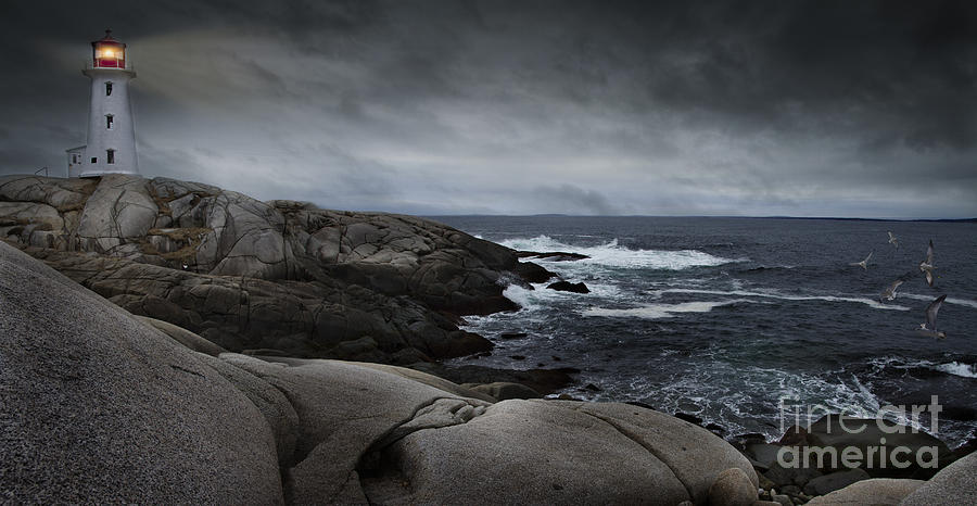 Peggys Cove Impending Storm by Nancy Dempsey Peggys Cove Impending Storm by Nancy Dempsey
