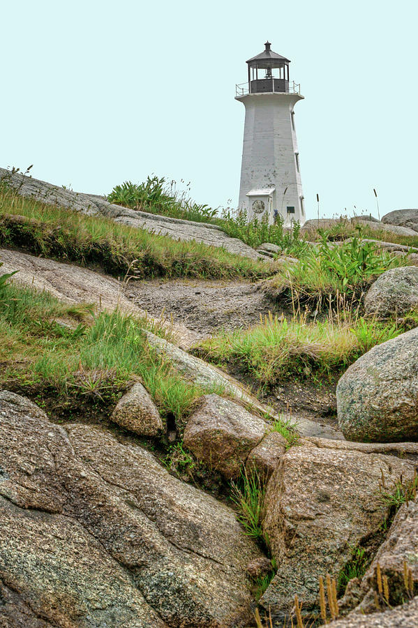 Lighthouse Photograph - Peggys Cove Lighthouse - 1 by Nikolyn McDonald