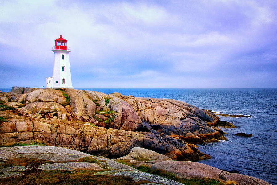 Peggys Cove Lighthouse Photograph by Carolyn Derstine
