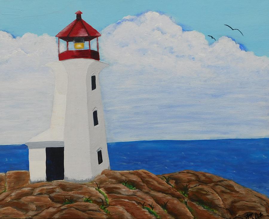 Peggys Cove Lighthouse Painting